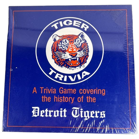 Vintage 1989 Detroit Tiger Trivia Board Game New Factory Sealed Baseball History - Picture 1 of 6